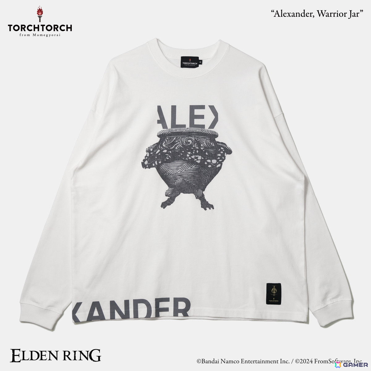 「ELDEN RING」の鉄拳アレキサンダー、「Bloodborne」の教区長エミーリアをデザインしたTシャツが一般販売開始！の画像