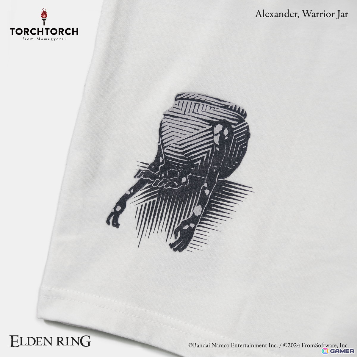「ELDEN RING」の鉄拳アレキサンダー、「Bloodborne」の教区長エミーリアをデザインしたTシャツが一般販売開始！の画像