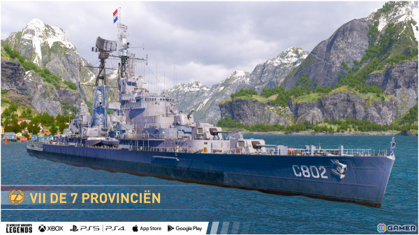 「World of Warships: Legends」にオランダが新国家として追加！Tier VII 巡洋艦「Zeven Provinciën」が入手できるイベントもの画像2