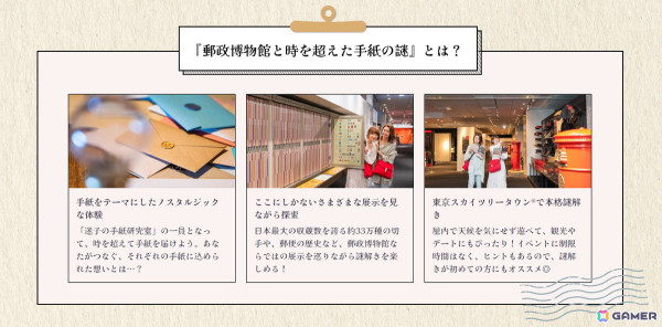 世界の切手や郵便の歴史を楽しみながら謎を解くリアル脱出ゲーム「郵政博物館と時を超えた手紙の謎」が7月5日より開催！の画像3