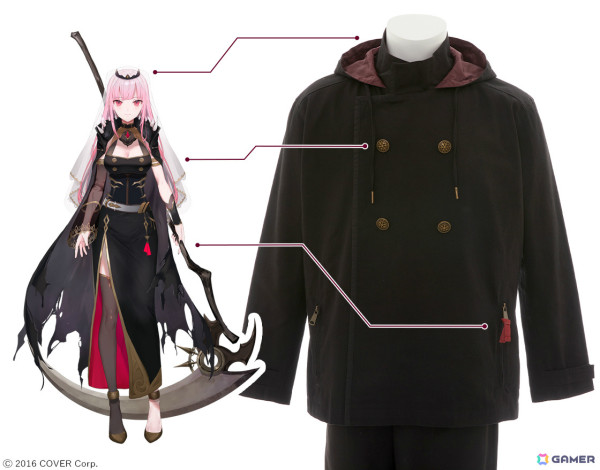 「ホロライブEnglish -Myth-」死神ラッパー・森カリオペさんとSuperGroupiesのコラボグッズが登場！腕時計、アウター、バックパック、アクスタの全4種の画像13