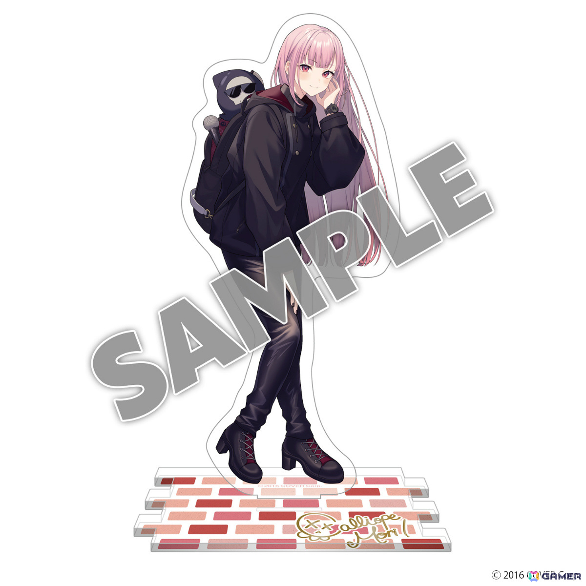 「ホロライブEnglish -Myth-」死神ラッパー・森カリオペさんとSuperGroupiesのコラボグッズが登場！腕時計、アウター、バックパック、アクスタの全4種の画像