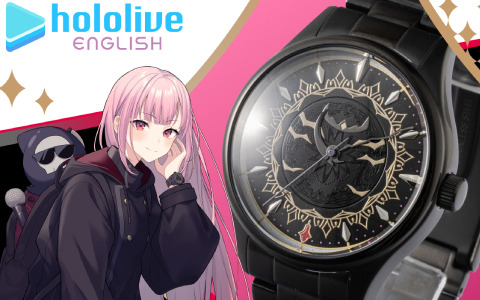 「ホロライブEnglish -Myth-」死神ラッパー・森カリオペさんとSuperGroupiesのコラボグッズが登場！腕時計、アウター、バックパック、アクスタの全4種