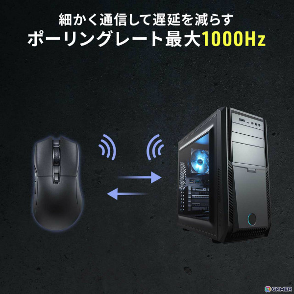 66gの軽量ゲーミングマウス「400-MAG200」がサンワサプライより発売！PixArtのPAW3395センサーを搭載し正確でスムーズな操作が可能の画像8
