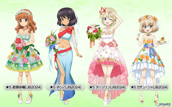 「ガールズ＆パンツァー 戦車道大作戦！」ジューンブライド2024生徒として武部沙織、ホシノ、ダージリン、カチューシャたちが登場！の画像2