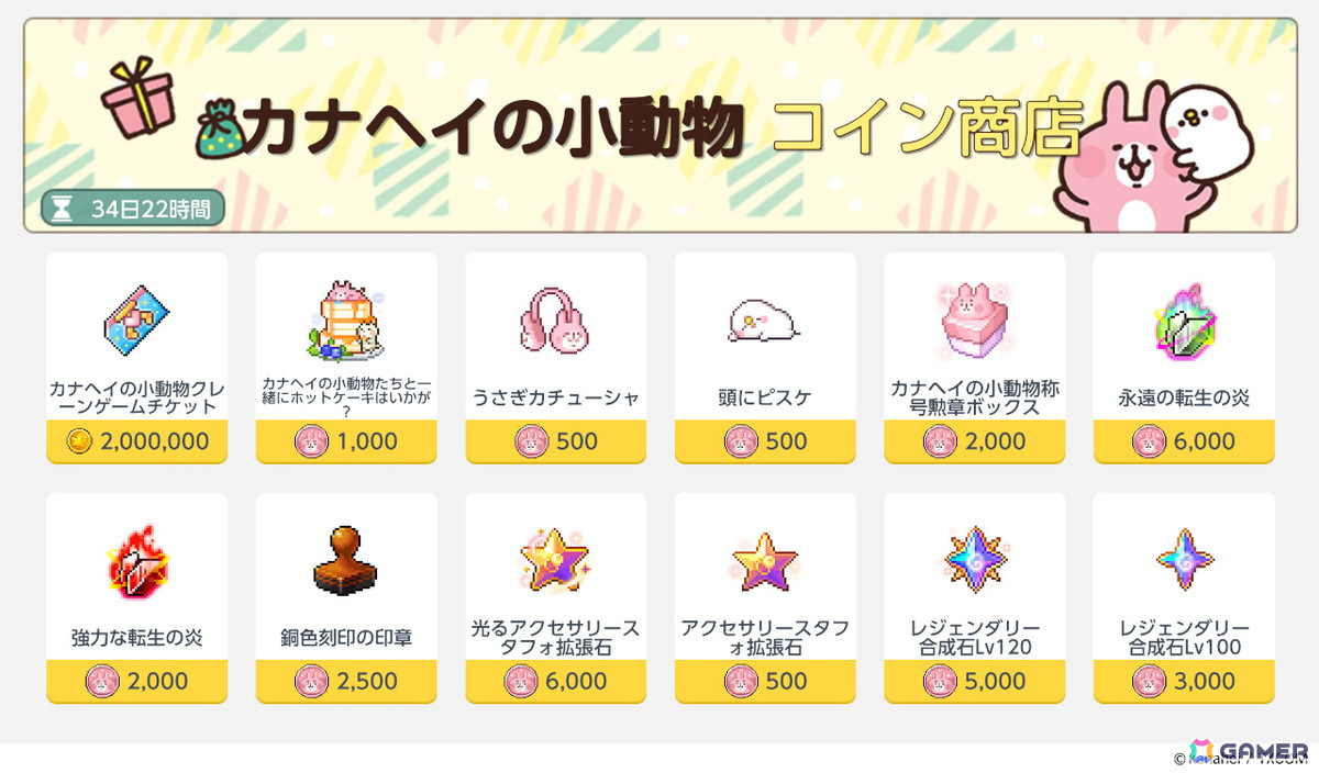 メイプルストーリーM」で「カナヘイの小動物」とのコラボイベントが開催！コラボコーデなどが獲得できる「カナヘイの小動物スタイル」も登場 | Gamer