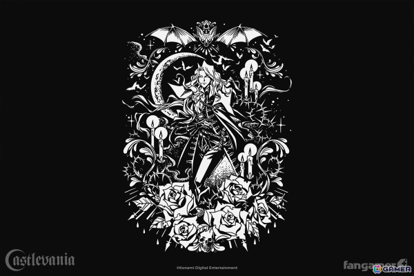 「悪魔城ドラキュラ」シリーズのグッズがFangamer Japanに初登場！ロングスリーブTシャツやピンバッジなど3点がラインナップの画像12