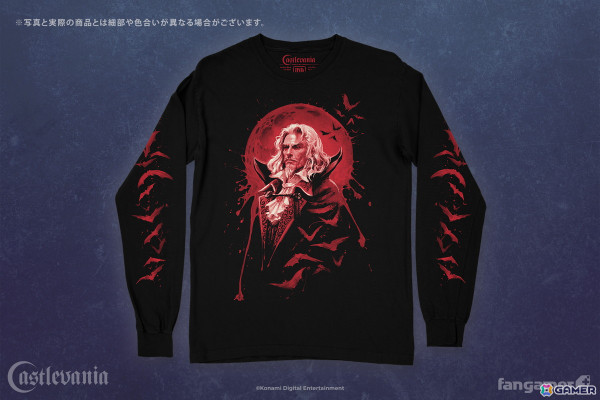 「悪魔城ドラキュラ」シリーズのグッズがFangamer Japanに初登場！ロングスリーブTシャツやピンバッジなど3点がラインナップの画像2