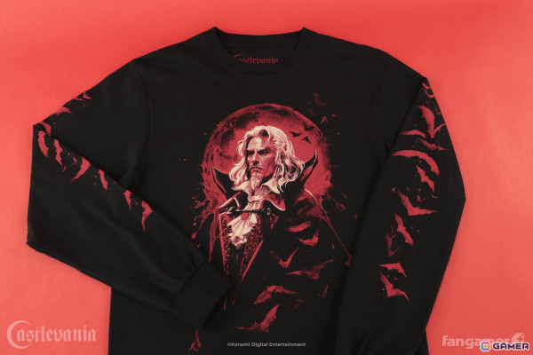 「悪魔城ドラキュラ」シリーズのグッズがFangamer Japanに初登場！ロングスリーブTシャツやピンバッジなど3点がラインナップの画像3