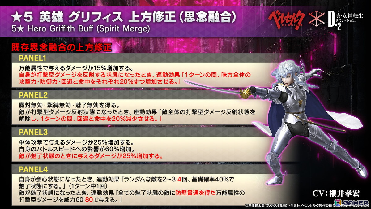 「D2 メガテン」で「ベルセルク」コラボイベント第3弾が開始！ガチャに「フェムト」が新登場の画像17