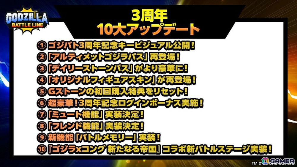 「ゴジラ バトルライン」と映画「ゴジラxコング 新たなる帝国」のコラボが実施！★4ゴジラ（2024）エヴォルヴver.などがバトルピースとして登場の画像