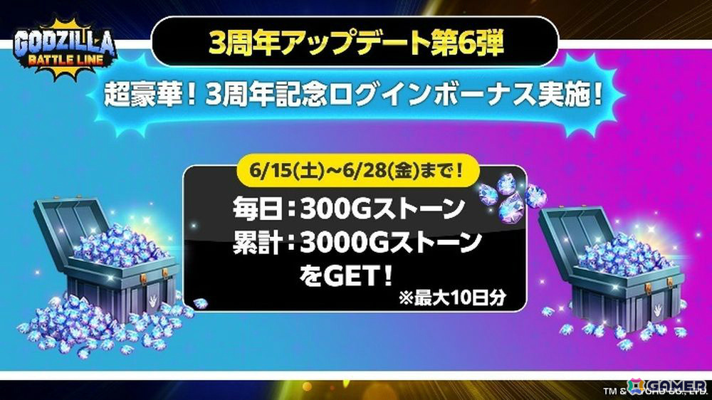 「ゴジラ バトルライン」と映画「ゴジラxコング 新たなる帝国」のコラボが実施！★4ゴジラ（2024）エヴォルヴver.などがバトルピースとして登場の画像