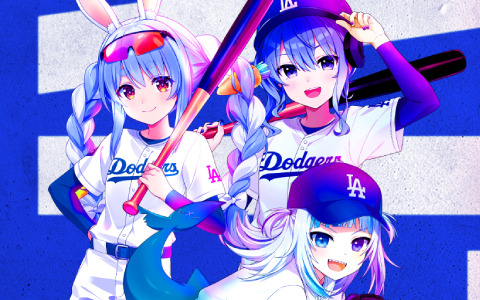 ホロライブ×ドジャースのコラボ「hololive night」が発表！星街すいせいさん、兎田ぺこらさん、がうる・ぐらさんが登場