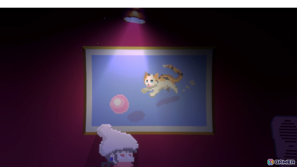ドット絵まちがいさがしADV「ループする美術館」のSteamページが公開――人語を話す“ねこ”と交流しながら不思議な美術館の謎を解こうの画像