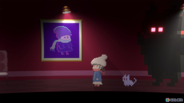 ドット絵まちがいさがしADV「ループする美術館」のSteamページが公開――人語を話す“ねこ”と交流しながら不思議な美術館の謎を解こうの画像