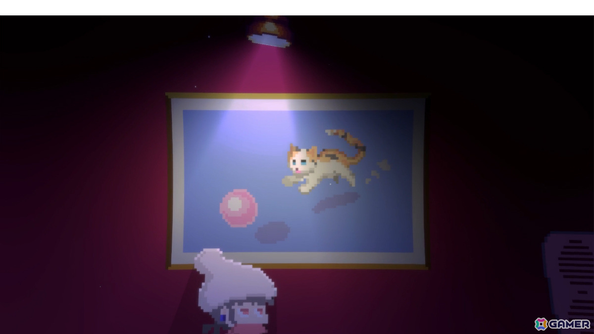 ドット絵まちがいさがしADV「ループする美術館」のSteamページが公開――人語を話す“ねこ”と交流しながら不思議な美術館の謎を解こうの画像4