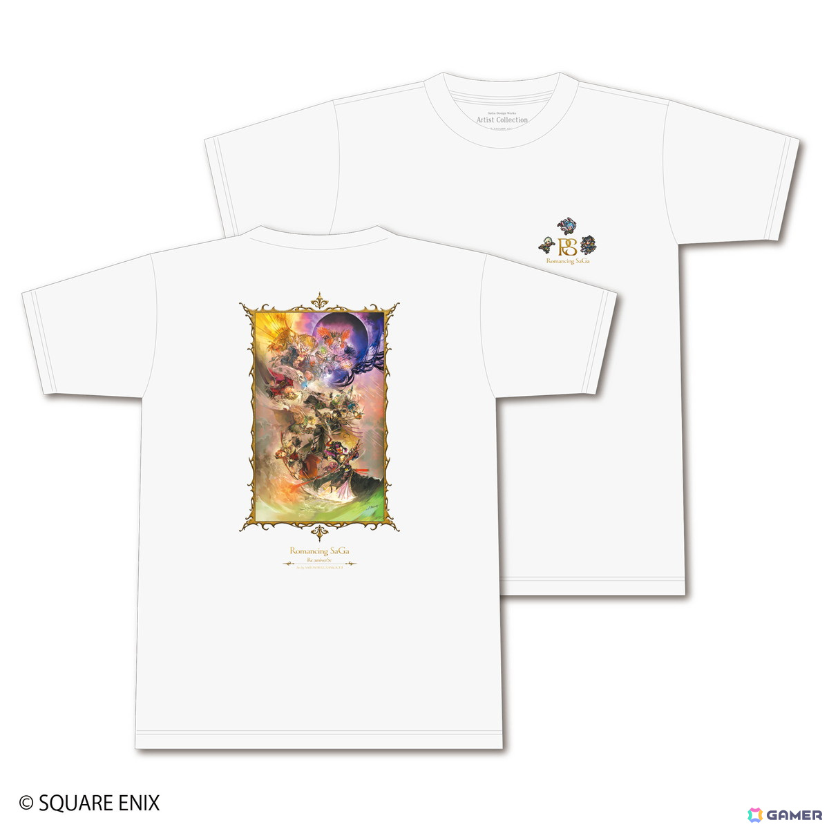 「ロマンシング サガ リ・ユニバース」と「サガ エメラルド ビヨンド」のアートTシャツが8月10日に発売！の画像2