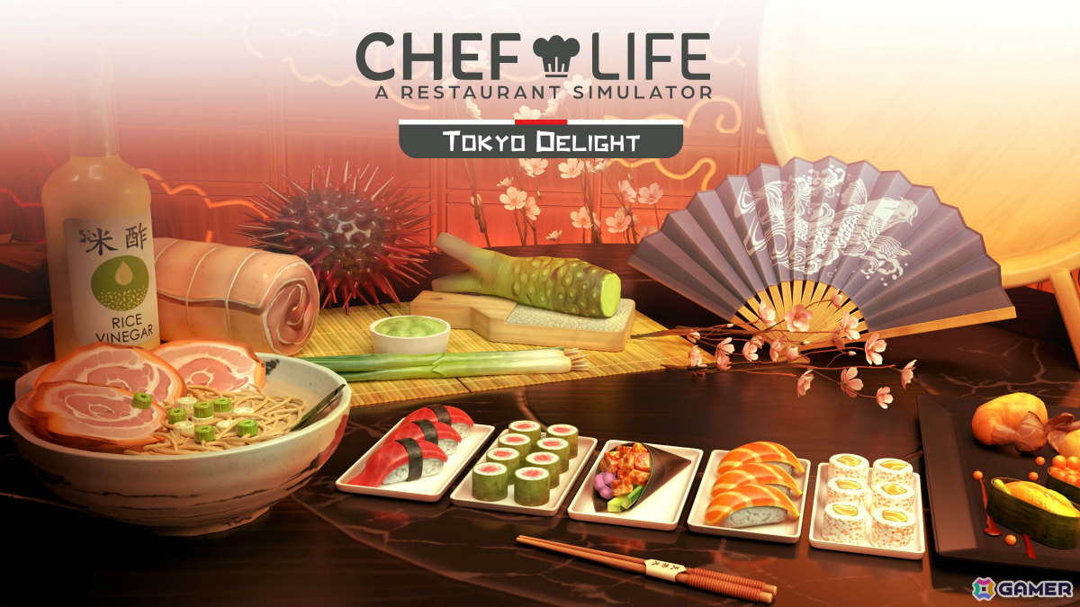 「シェフライフ レストランシミュレーター」寿司や天ぷらなどの日本食レシピが登場！DLC「トーキョー・デライト」が配信の画像1