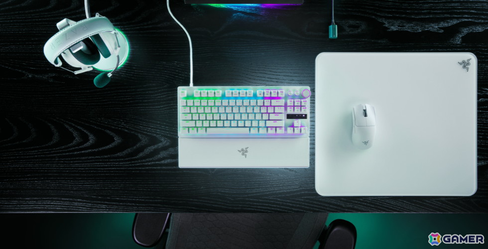 光学式ラピットトリガーキーボード「Razer Huntsman V3 Pro Tenkeyless(White Edition)」など3つのホワイトモデルを含むRazer製品5種が6月14日に発売!の画像