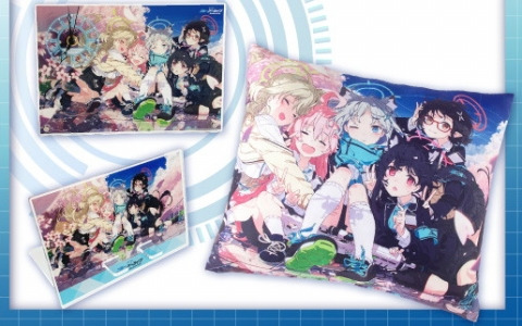 「ブルアカ」Tカードの券面イラストを使用したグッズが登場！クッション、アクリルスマホスタンド、アクリル時計がラインナップ