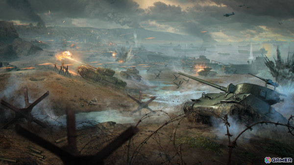 「World of Tanks」ノルマンディー上陸作戦から80周年にちなんだ特別モードが実装―M4A3E8シャーマン戦車やシャーマンクラブ地雷除去戦車が登場の画像1