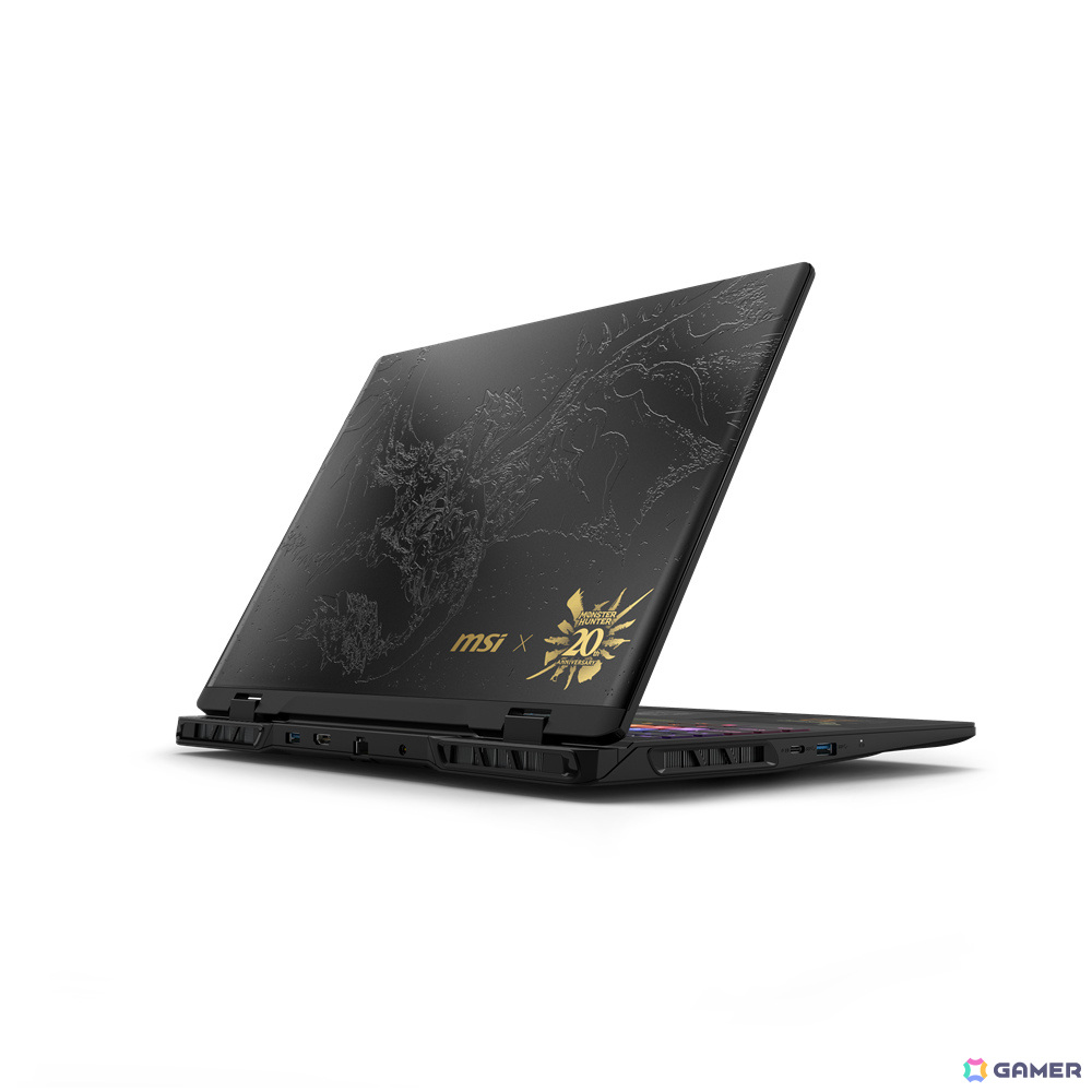 「モンスターハンター」シリーズ20周年を記念したMSIとのコラボゲーミングノートPCが発売！リオレウスの風格を表現したデザインにの画像