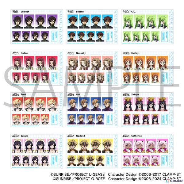 「コードギアス 奪還のロゼ」「コードギアス 反逆のルルーシュ」の描き下ろしイラストを使用したグッズが登場！の画像15