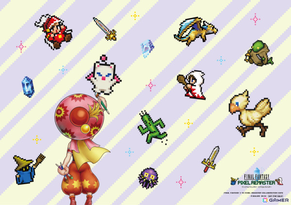 「FF ピクセルリマスター」×SQUARE ENIX CAFE TOKYOの初コラボが6月22日より実施！キュービックメモリーなどのグッズも登場の画像