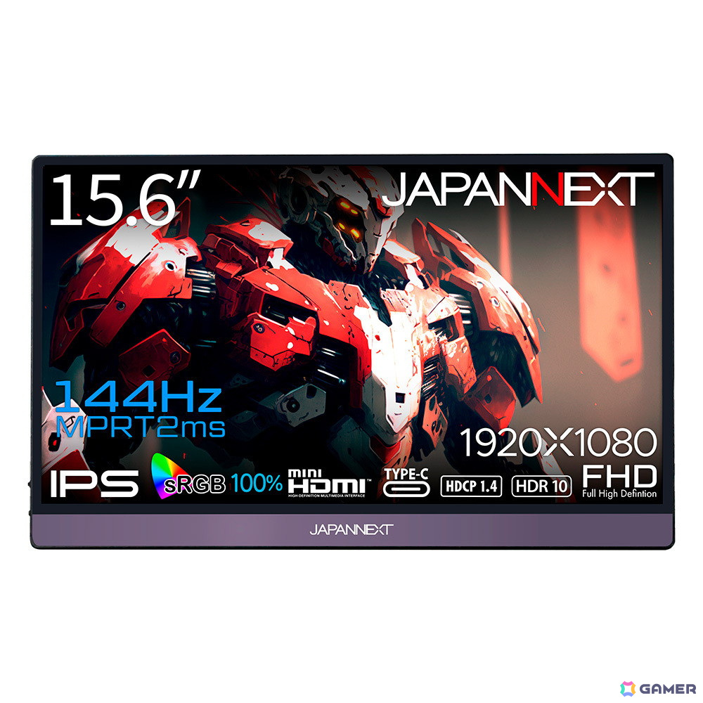 JAPANNEXT、約850g厚さ11mmの薄型軽量15.6インチモバイルゲーミングモニター「JN-MD-156IPS144FHDR」を発売!の画像