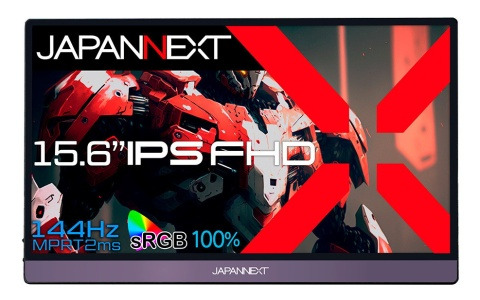 JAPANNEXT、約850g厚さ11mmの薄型軽量15.6インチモバイルゲーミングモニター「JN-MD-156IPS144FHDR」を発売！