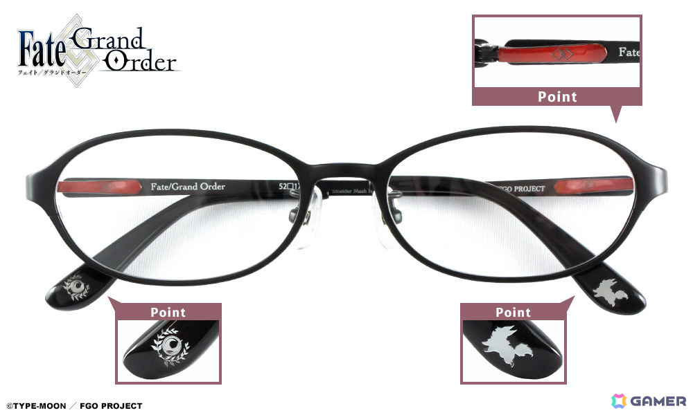 FGO」コラボ眼鏡「マシュ・キリエライト（shielder） モデル」の販売が