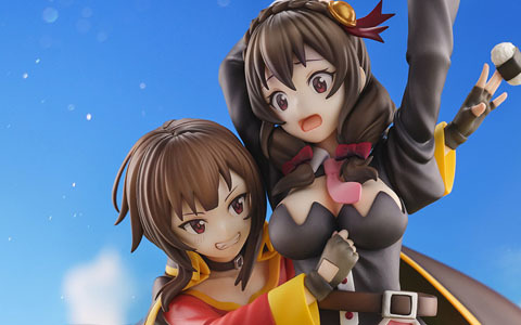 TVアニメ「この素晴らしい世界に爆焔を！」めぐみん＆ゆんゆんの1/7スケールフィギュアが登場！