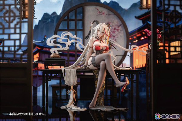 「アズレン」より「エーギル 祥雲に昇る金龍Ver.」が1/6スケールフィギュアに！机や香炉、煙エフェクトなども付属の画像13