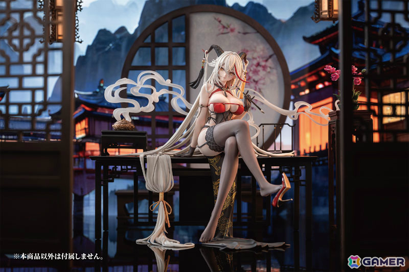 「アズレン」より「エーギル 祥雲に昇る金龍Ver.」が1/6スケールフィギュアに！机や香炉、煙エフェクトなども付属の画像