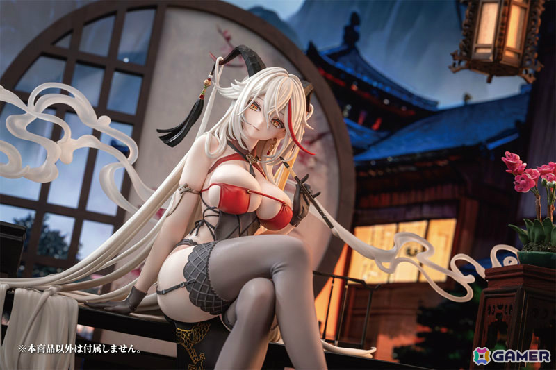 「アズレン」より「エーギル 祥雲に昇る金龍Ver.」が1/6スケールフィギュアに！机や香炉、煙エフェクトなども付属の画像