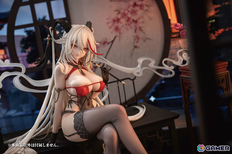「アズレン」より「エーギル 祥雲に昇る金龍Ver.」が1/6スケールフィギュアに！机や香炉、煙エフェクトなども付属の画像