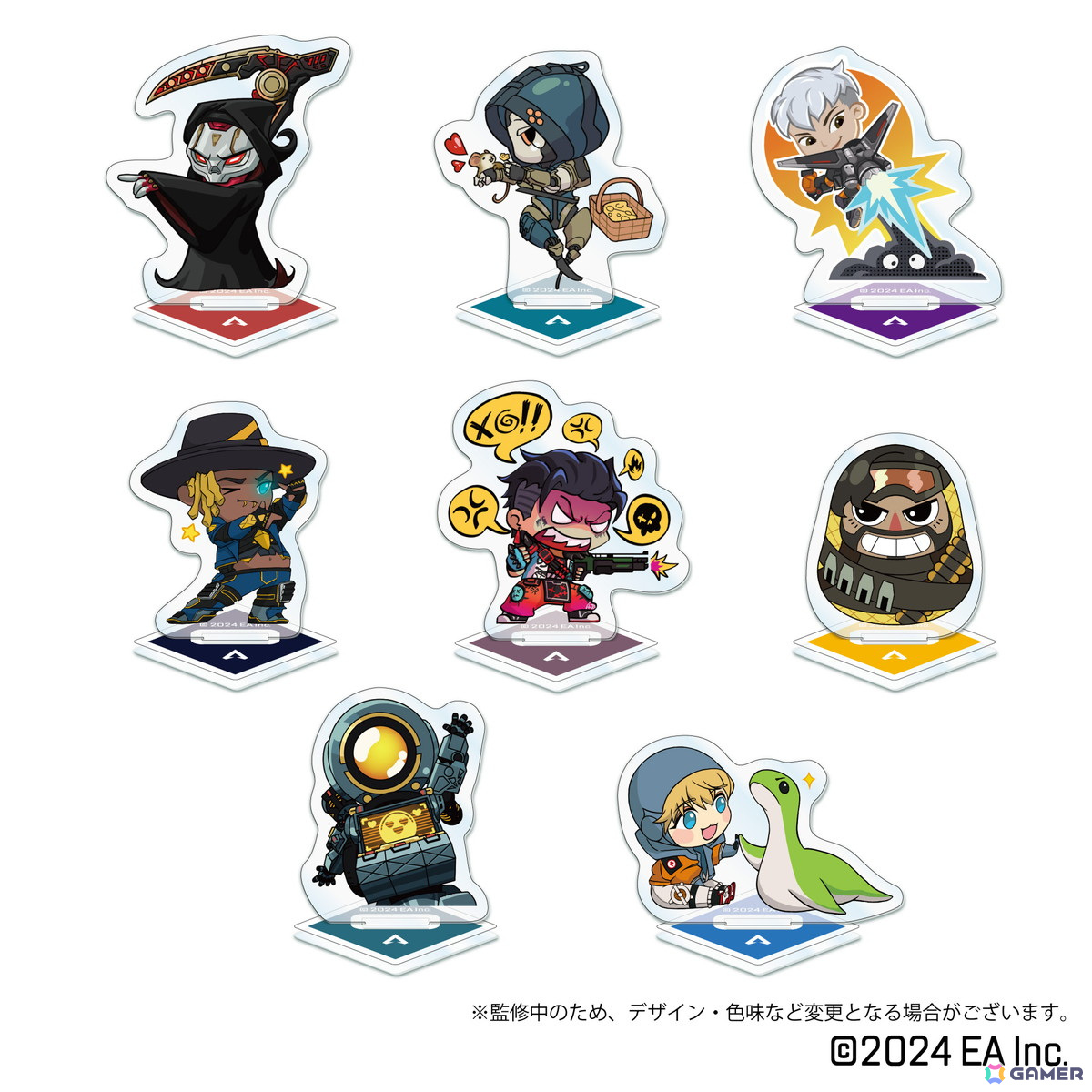 「Apex Legends」夏らしいフラネッシーぬいぐるみやインゲームステッカー柄アクリルスタンドなどが7月下旬より順次発売!の画像