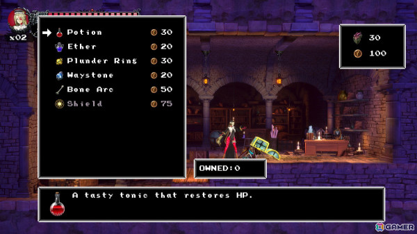 「Bloodstained: Ritual of the Night」レトロなゲームプレイを楽しめる有料DLC「クラシックモード 2：ドミニクズカース」が配信！の画像
