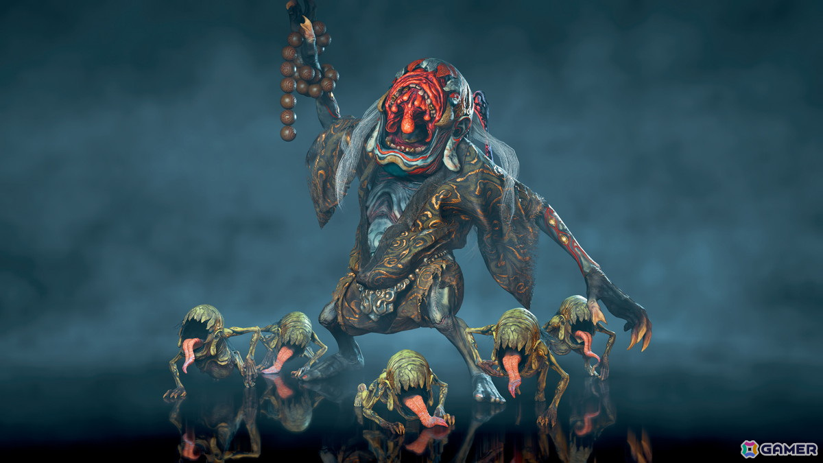 絵馬を調べると描かれた畏哭のモデルを鑑賞することができる。餓鬼入道は手強い大型の畏哭だ