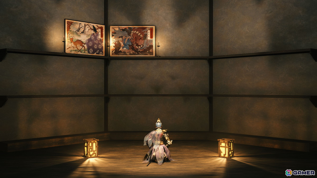 拠点内の天幕では、絵巻「大山祇世代祭祀傳」を閲覧できる。彩り鮮やかな絵巻が世界観をさらに膨らませる