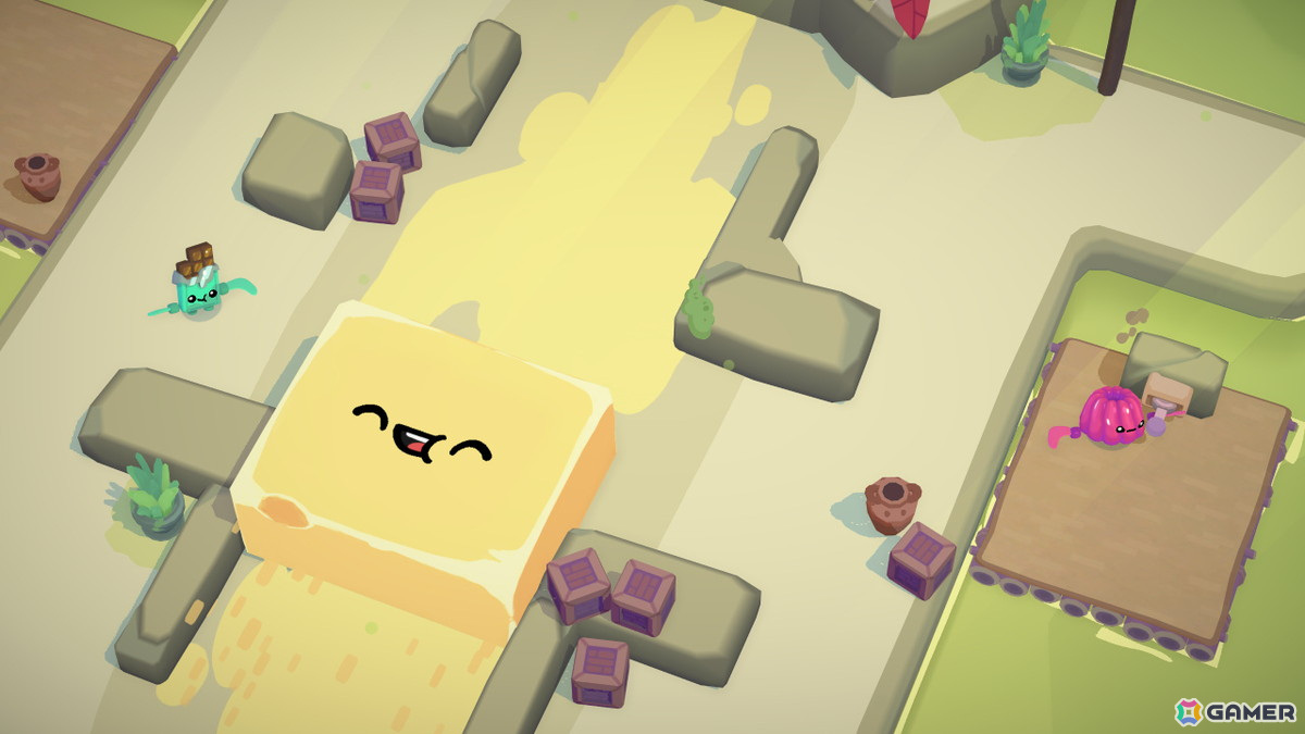 食べ物による大乱闘パーティゲーム「ブーメランヒュー」ゼリーなどのキャラクターやフィールド20種を追加するDLC「ジャストデザート」が配信!の画像