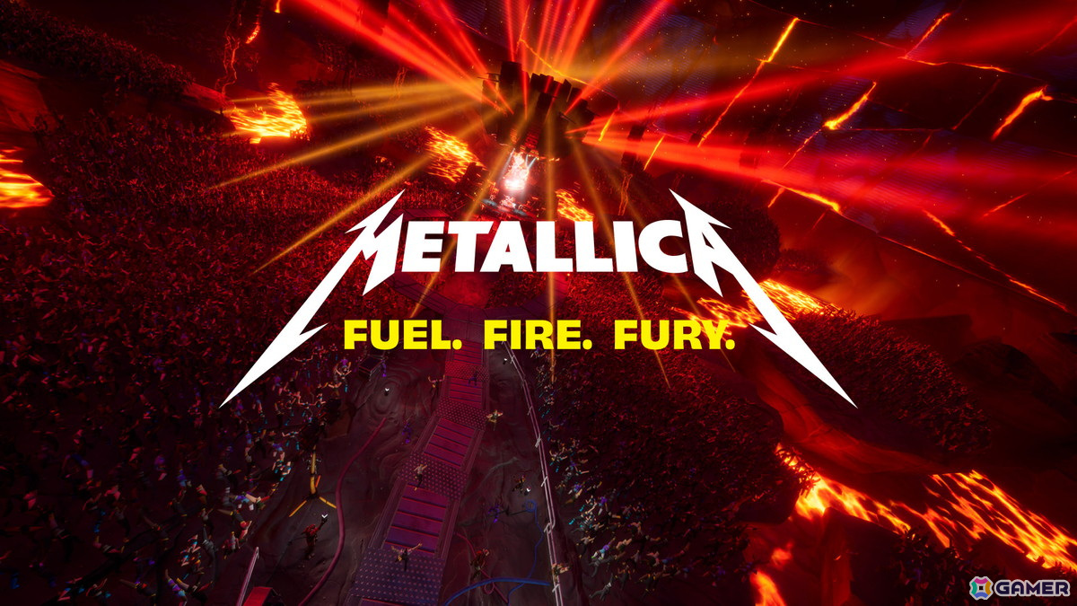 「フォートナイト」にMETALLICAが登場！「Fortnite Festival」などゲーム全体でのコラボや限定コンサート「Metallica: Fuel. Fire. Fury.」を開催の画像