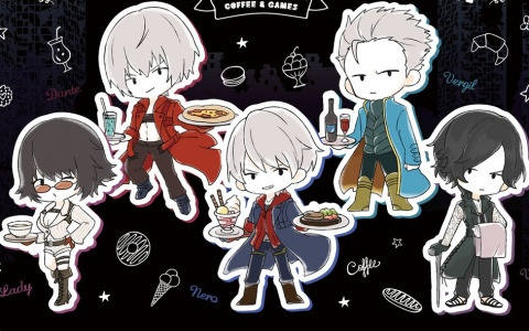 「デビル メイ クライ」シリーズとカプコンカフェ池袋店＆梅田店のコラボが7月5日より開催！ダンテやネロらがカフェの準備をするメインビジュアルが公開