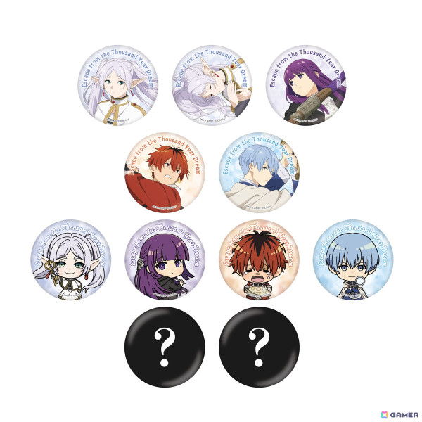 葬送のフリーレン　リアル脱出ゲーム　缶バッジ アニメ「葬送のフリーレン」のリアル脱出ゲーム「千年の夢からの脱出