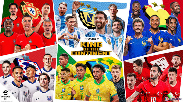 「eFootball 2024」シーズン7が開幕！アルゼンチンやフランスの代表選手を無料で獲得可能の画像1