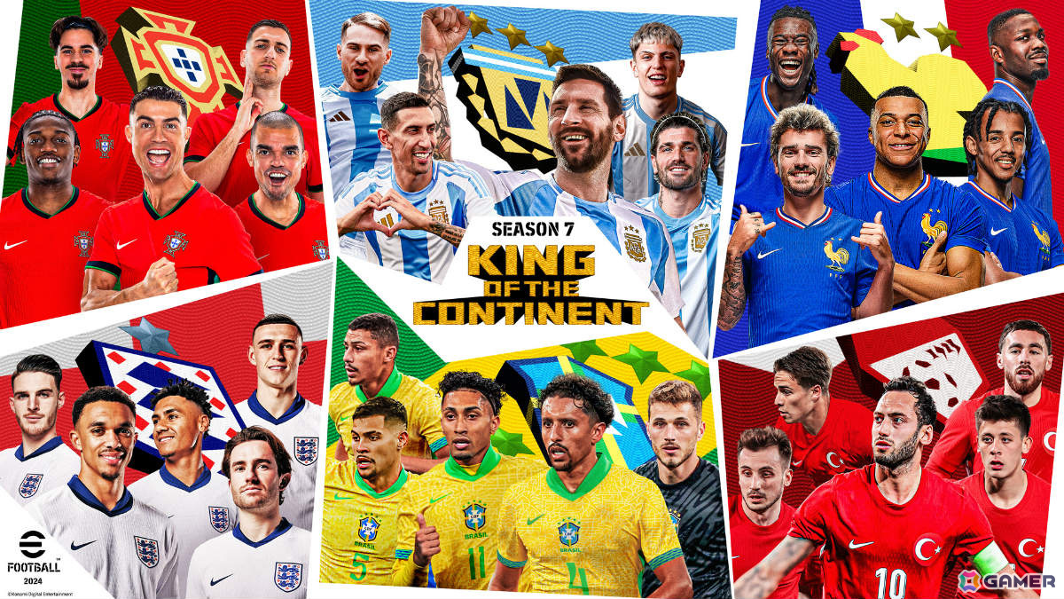 「eFootball 2024」シーズン7が開幕！アルゼンチンやフランスの代表選手を無料で獲得可能の画像1