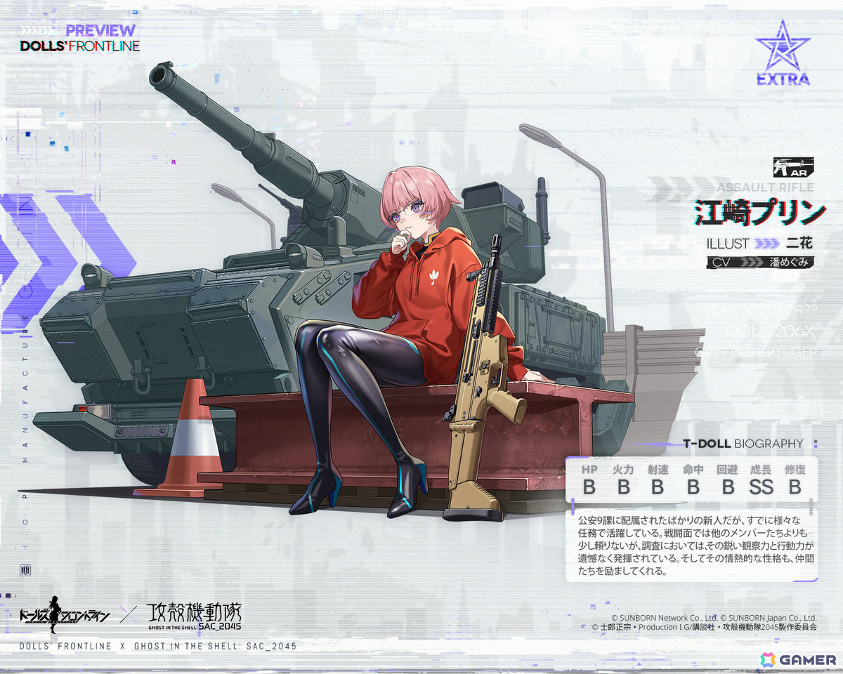 「ドルフロ」×「攻殻機動隊 SAC_2045」のコラボイベントが実施!草薙素子、江崎プリン、ミズカネスズカが特典人形として登場の画像