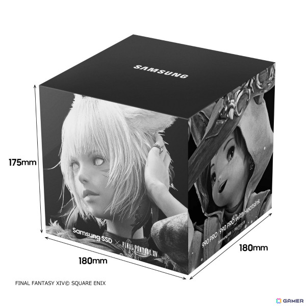 「FFXIV: 黄金のレガシー」コラボ収納ボックスが付いたSamsungのSSD「990 PRO ヒートシンクモデル」「990 PRO」が発売！の画像3