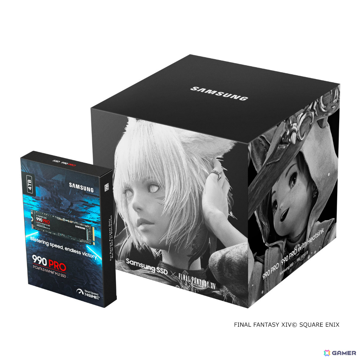 「FFXIV: 黄金のレガシー」コラボ収納ボックスが付いたSamsungのSSD「990 PRO ヒートシンクモデル」「990 PRO」が発売！の画像2