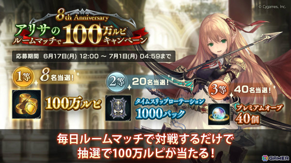 「Shadowverse」8周年を記念して最大140パック無料のキャンペーンやグランプリ「イザベルの8th Anniversary Cup」などが6月17日より実施！の画像5